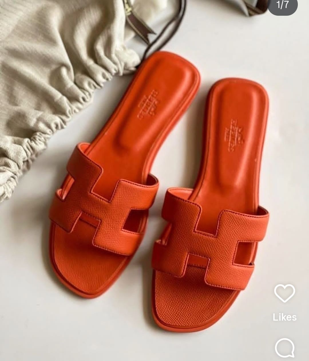 Orange Hermes Slides(close size)