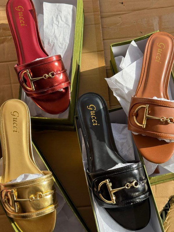 Emily Gucci Flat Slippers (Regular Sizes)