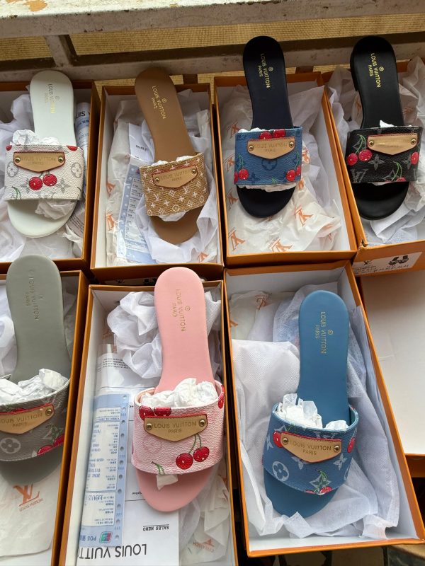 Louis Vuitton Cherry Slippers (Regular Sizes)